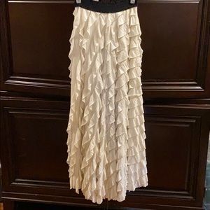 NWOT Free People Ruffle Maxi Skirt